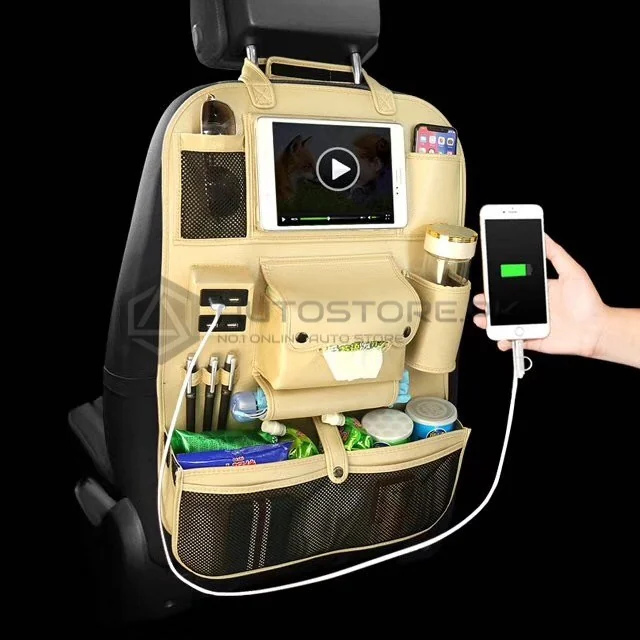 Back Seat Organizer High Grade PU Leather